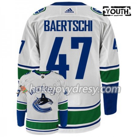 Dětské Hokejový Dres Vancouver Canucks SVEN BAERTSCHI 47 Adidas Bílá Authentic